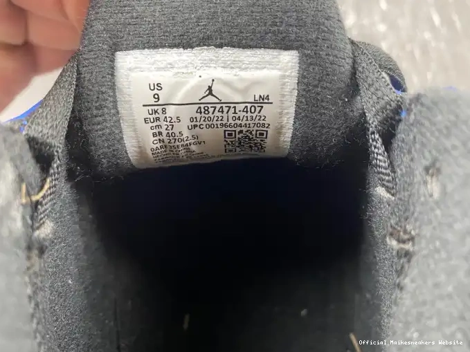 Official Maikesneakers 487471-407 Jordan 14 Retro Laney 0511